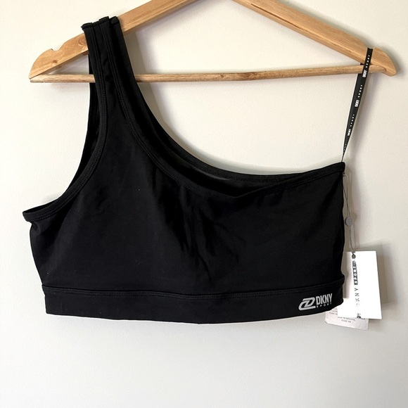 NWT DKNY One Shoulder Sports Bra - Picture 2 of 5